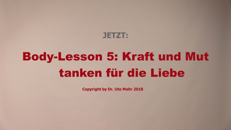 Body-Lessons (Teil 5)